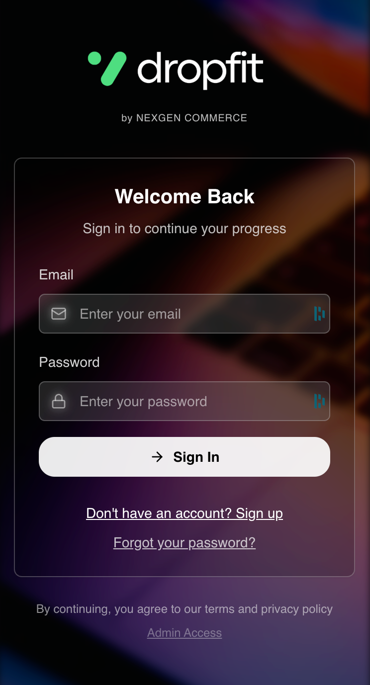 Dropfit app